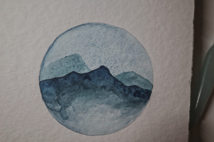 Watercolor-Berge